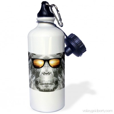 3dRose Bigfoot In Shades Bigfoot or Sasquatch is pictured in style wearing sunglasses, Sports Water Bottle, 21oz 550527003